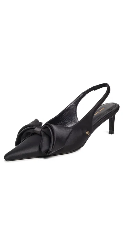 Anine Bing Nina Heels With Bow Heels Black