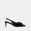Anine Bing Freya Slingbacks In Black