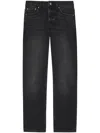 Anine Bing Nix Cropped Jeans In Black