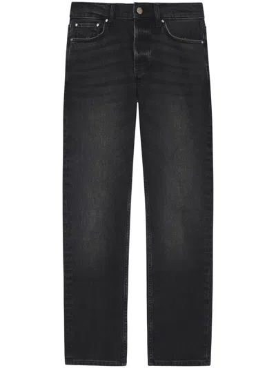 Anine Bing Nix Cropped Jeans In Black