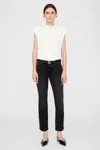 Anine Bing Nix Jean In Iron Black In Black