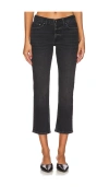 Anine Bing Nix Straight Leg In Iron Black
