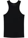 Anine Bing Noel Crew-neck Tank Top In Schwarz
