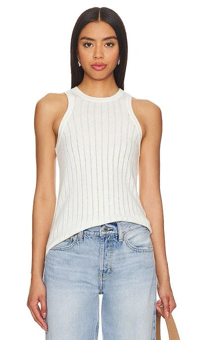 Anine Bing Noel Tank Top In Ivory