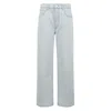 Anine Bing Non-stretch Denim Jeans With Ultra-faded Wash In White