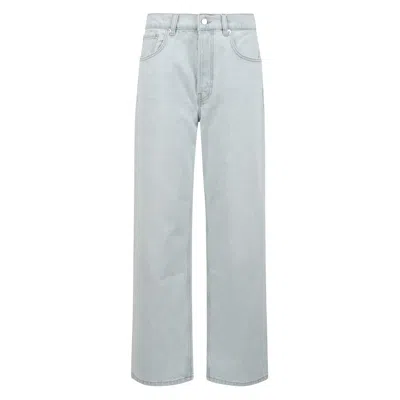 Anine Bing Non-stretch Denim Jeans With Ultra-faded Wash In White