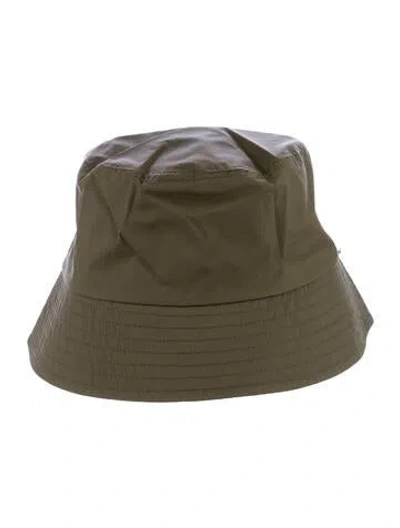 Pre-owned Anine Bing Nylon Bucket Hat W/ Tags In Green