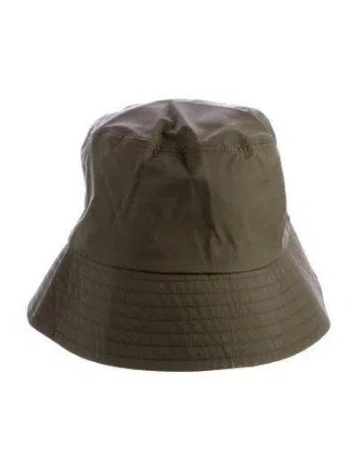 Pre-owned Anine Bing Nylon Bucket Hat W/ Tags In Green