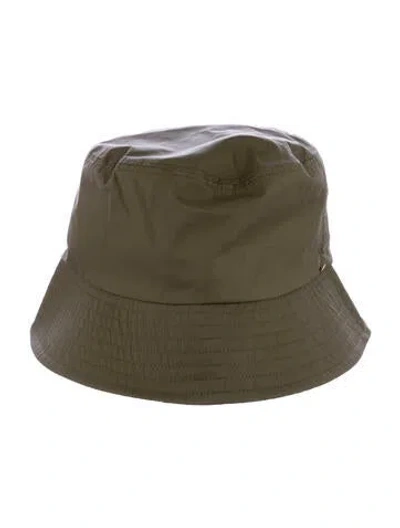 Pre-owned Anine Bing Nylon Bucket Hat W/ Tags In Green