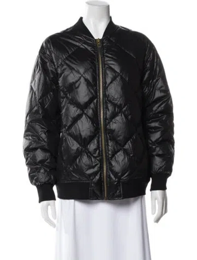 Pre-owned Anine Bing Nylon Down Jacket In Black