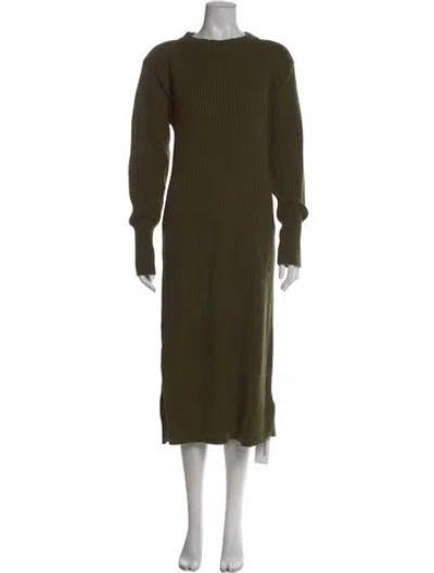Pre-owned Anine Bing Nylon Long Dress In Green