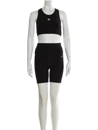 Pre-owned Anine Bing Nylon Set In Black