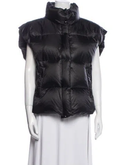 Pre-owned Anine Bing Nylon Vest In Black