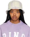 Anine Bing Off-white & Purple Cami Bucket Hat In Multi