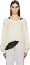 Anine Bing Off-white Lee Sweater In Ivory