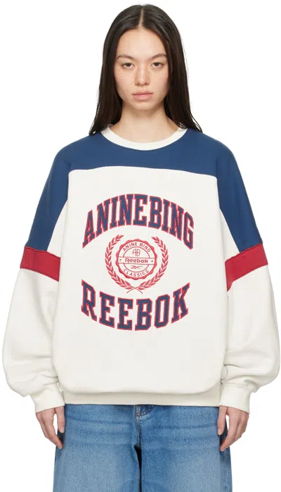 Anine Bing Off-white Reebok Edition Sweatshirt In Chalk