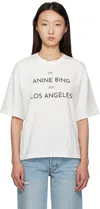 Anine Bing "rudy Tee" T-shirt Clothing In White