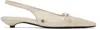 Anine Bing Zoey Slingback Pumps In Ivory