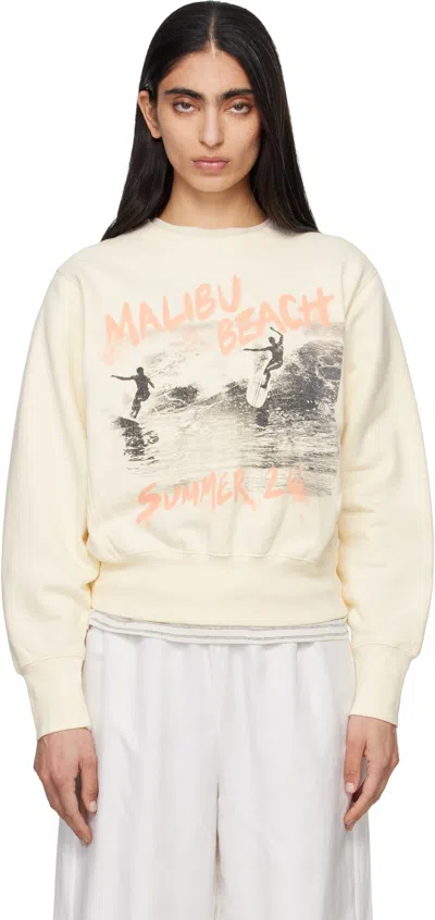 Anine Bing Harry Graphic-print Sweater In Neutral