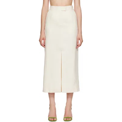 Anine Bing Off-white Meredith Midi Skirt