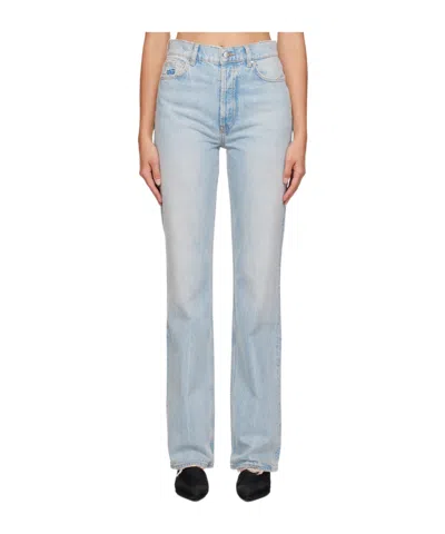 Anine Bing Olsen Straight-leg Jeans In Gray
