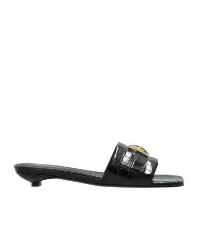 Anine Bing Open-toed High-heeled Sandals In Black