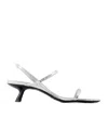 Anine Bing Hilda Leather Ankle-strap Pumps In White
