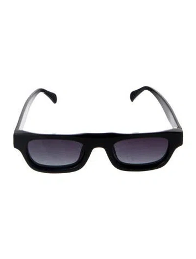 Pre-owned Anine Bing Otis Square Sunglasses In Black