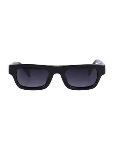 Anine Bing Otis Square Frame Sunglasses Black