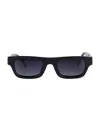 Anine Bing Thick Frame Sunglasses Uv Protection In Black