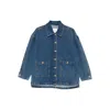 Anine Bing Buttoned Denim Jacket In Blue