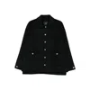 Anine Bing Button-fastening Patch-pocket Jacket In Black