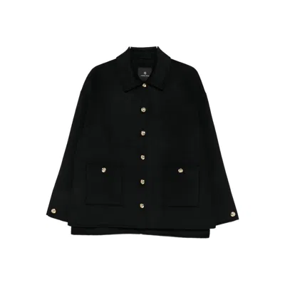 Anine Bing Button-fastening Patch-pocket Jacket In Black