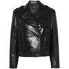 Anine Bing Simone Leather Blend Biker Jacket In Black