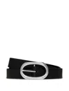 Anine Bing Small Signature Link Belt In Black