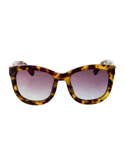 Pre-owned Anine Bing Oversize Gradient Sunglasses In Brown