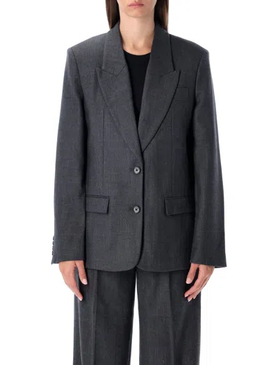 ANINE BING ANINE BING OVERSIZED DARK GREY WOOL BLAZER
