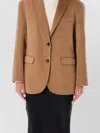Anine Bing Oversized Wool Cashmere Tailored Blazer Coat In Brown