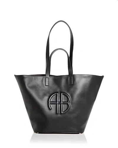 Anine Bing Palermo Leather Tote In Black