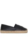 Anine Bing Round Toe Espadrilles In Black