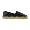 ANINE BING ANINE BING PALOMA ESPADRILLES FLAT SHOES - LEATHER - BLACK