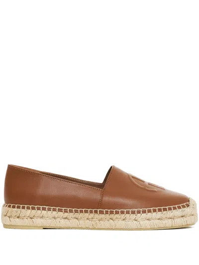 Anine Bing Paloma Logo-embossed Espadrilles