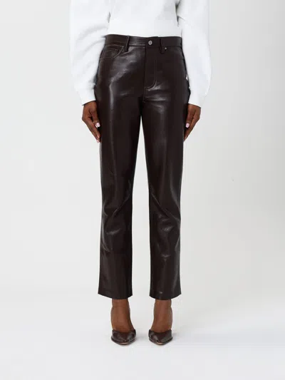 ANINE BING PANTS ANINE BING WOMAN COLOR BROWN,h49689032