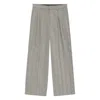 Anine Bing Belen Pants In Grey Polyester In Gray