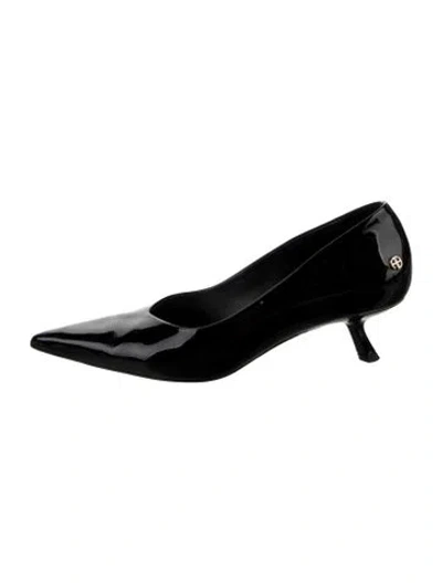 Pre-owned Anine Bing Patent Leather Pumps In Black