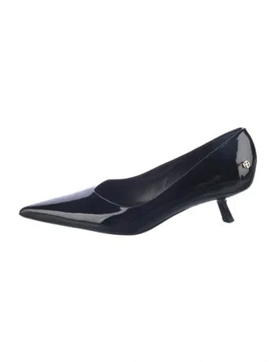 Pre-owned Anine Bing Patent Leather Pumps In Blue