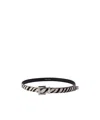 Anine Bing Patterned Belt In Black