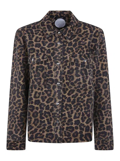 Anine Bing Paxton Shirt In Brown