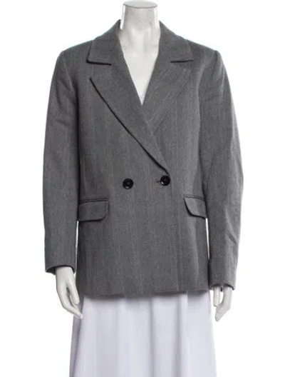 Pre-owned Anine Bing Peacoat In Gray