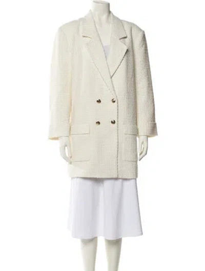 Pre-owned Anine Bing Peacoat In Neutral